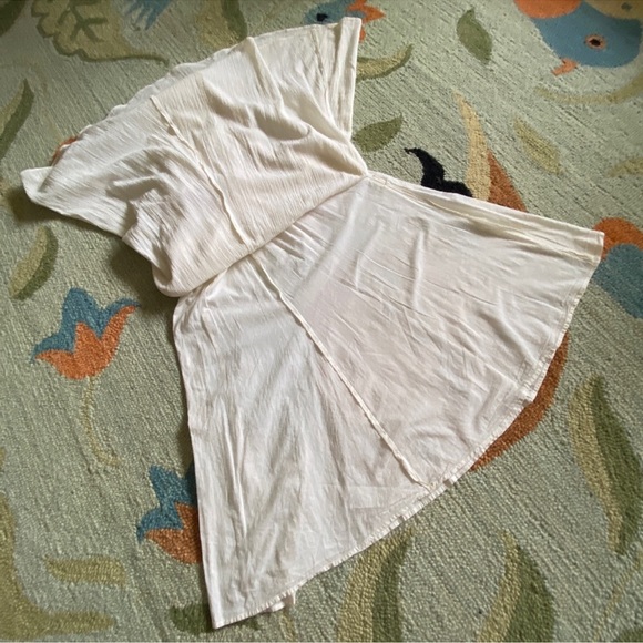 Vintage Anthropologie 6 small Odille Cream Cotton Dress - Picture 14 of 15